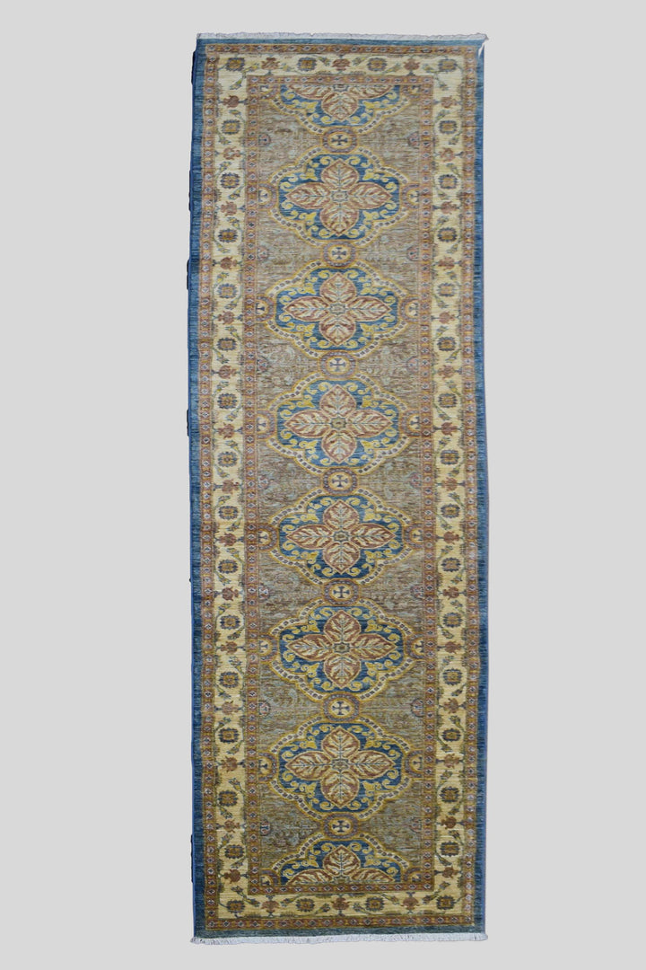 3 X 11 Ft Chobi Rug Modern Ziegler Runner From Afghanistan Chb623