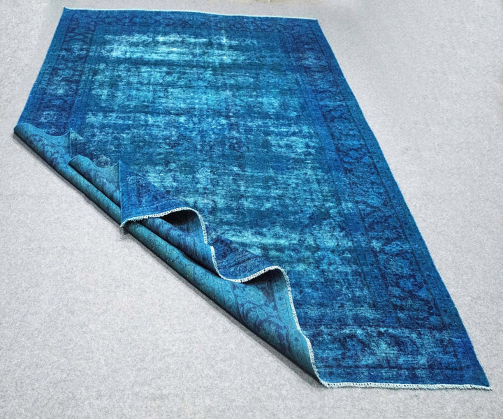 10X13 Vintage Traditional Overdyed Oushak Rug (Kod-430)