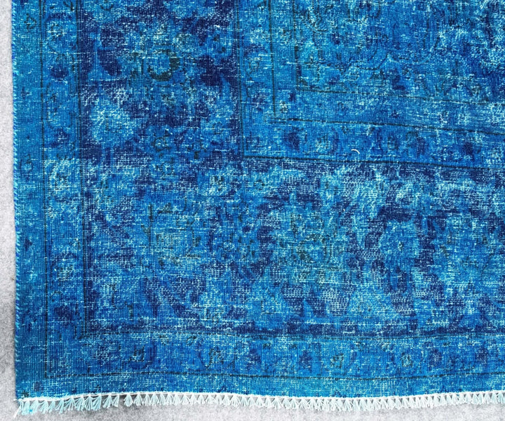 10X13 Vintage Traditional Overdyed Oushak Rug (Kod-430)