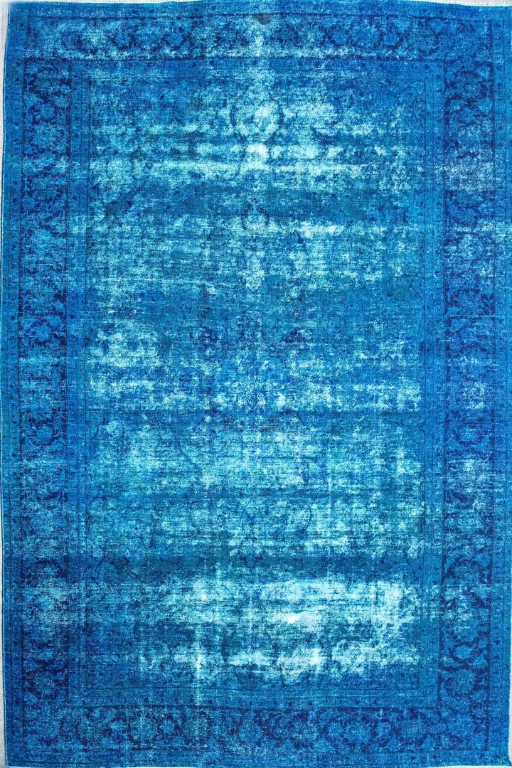 10X13 Vintage Traditional Overdyed Oushak Rug (Kod-430)