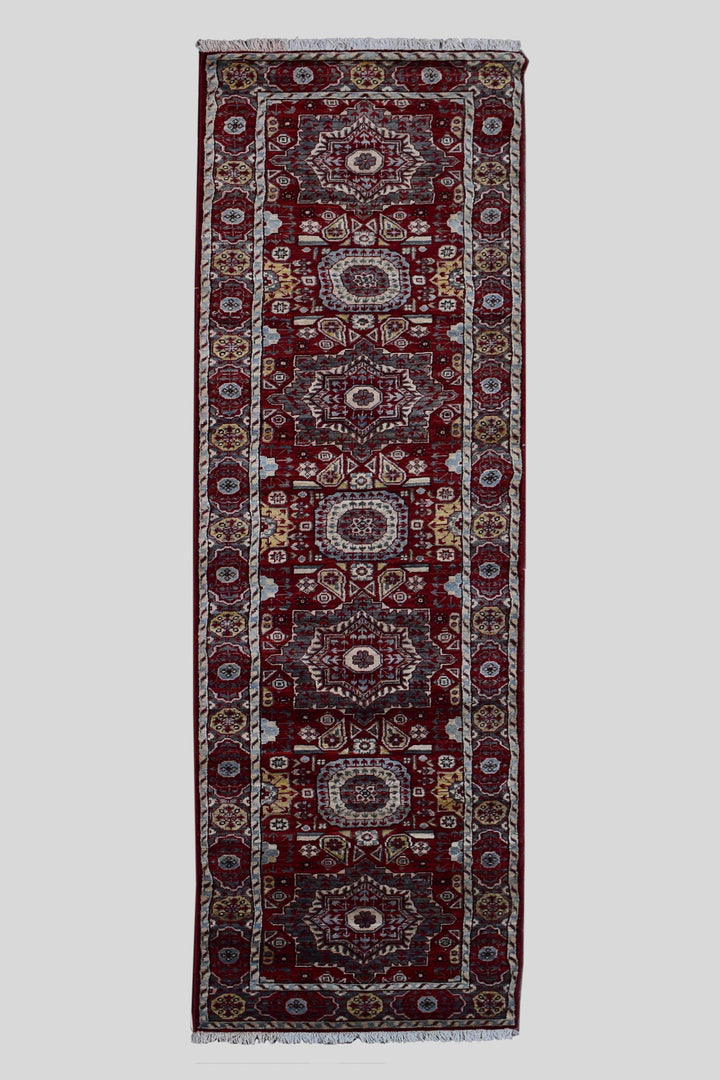 3 X 10 Ft Super Kazak Runner Rug From Afghanistan Kzk608