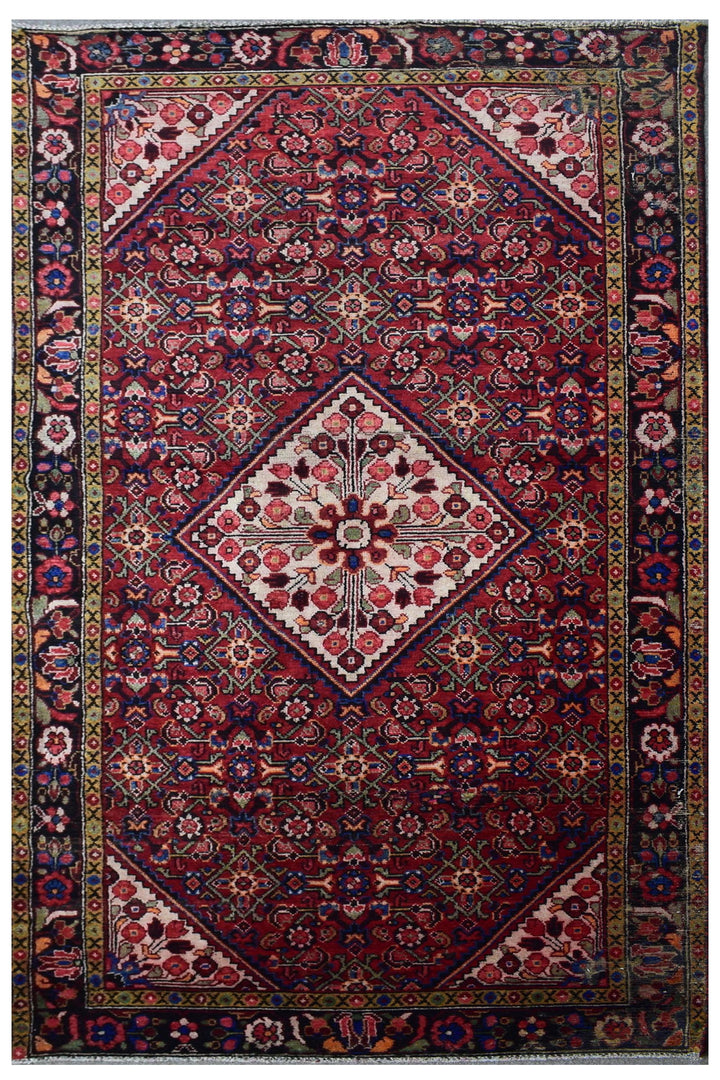 4 X 9 Ft Handmade Rug From Anatolian Design Turkish Wool Carpet Shr1064