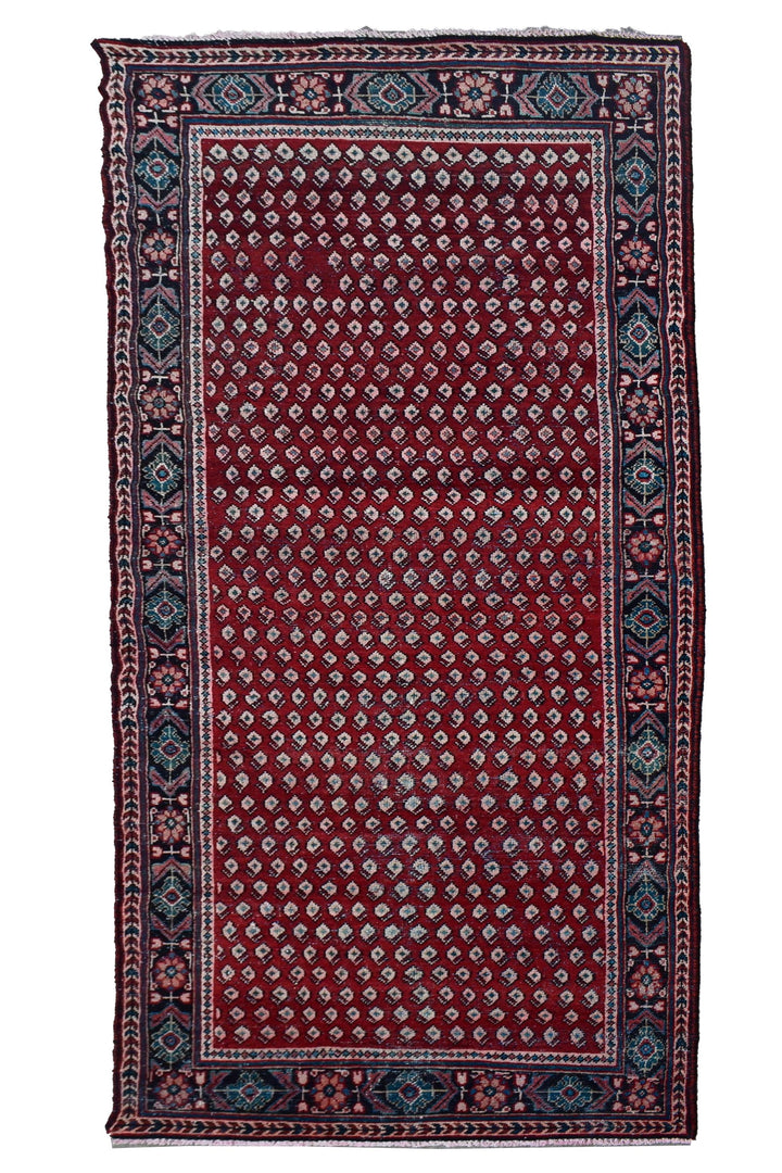 4 X 9 Ft Handmade Rug From Anatolian Design Turkish Wool Carpet Shr1072