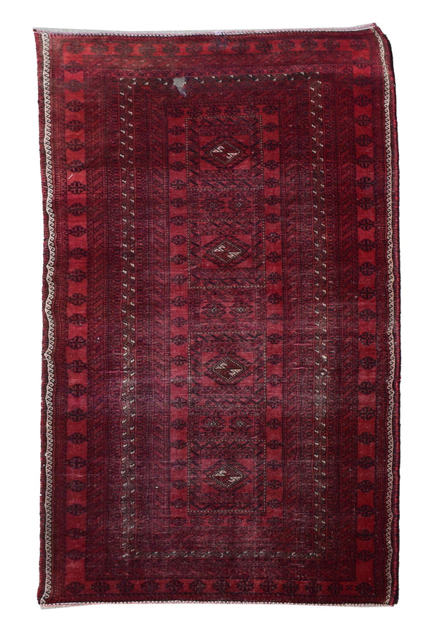 4 X 7 Ft Handmade Rug From Anatolian Design Turkish Wool Carpet Shr1078