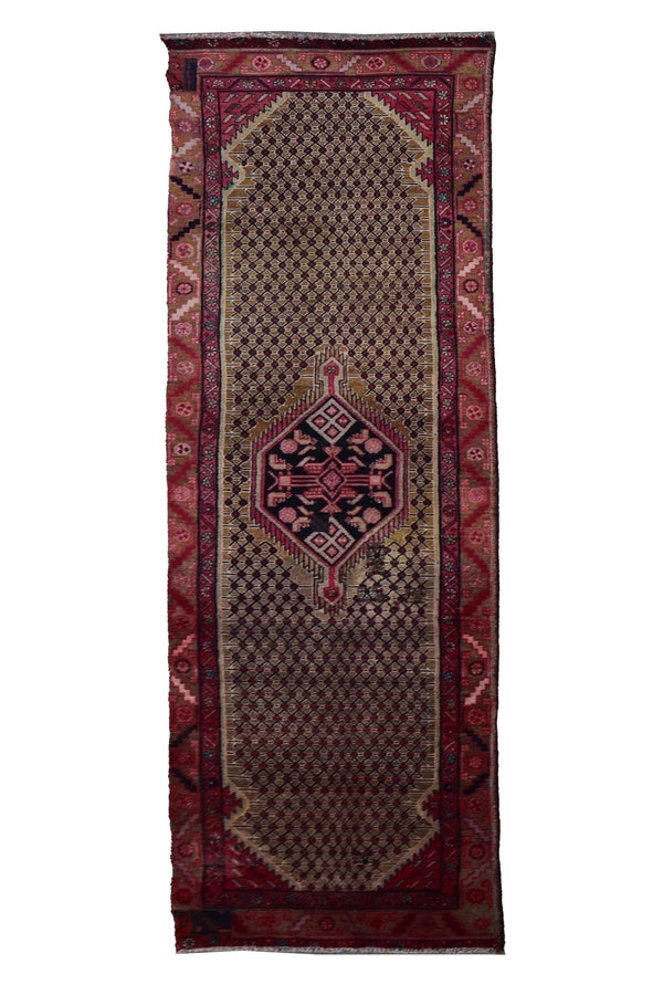 3 X 10 Ft Handmade Runner Rug From Anatolian Design Turkish Wool Carpet Shr1093