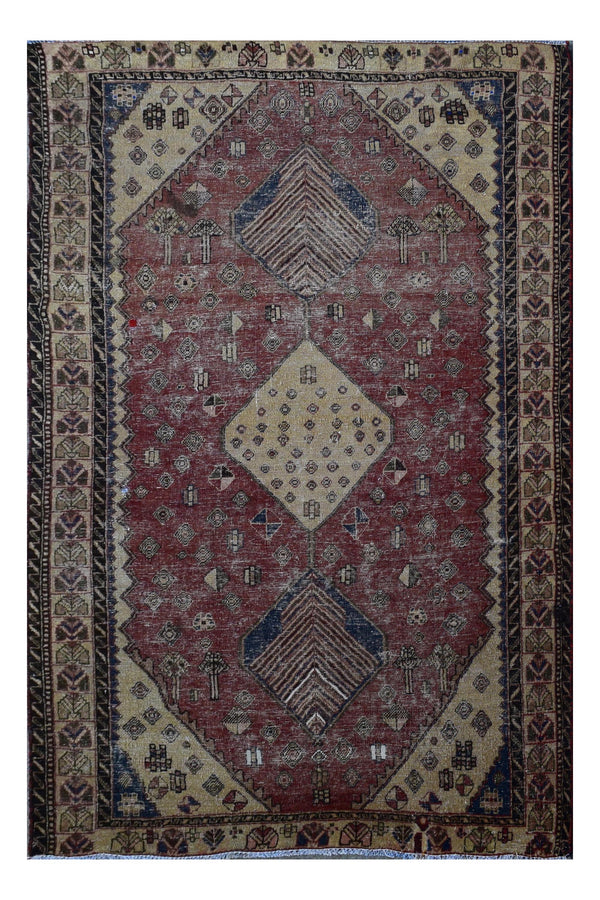 5 X 7 Ft Handmade Rug From Anatolian Design Turkish Wool Carpet Shr881
