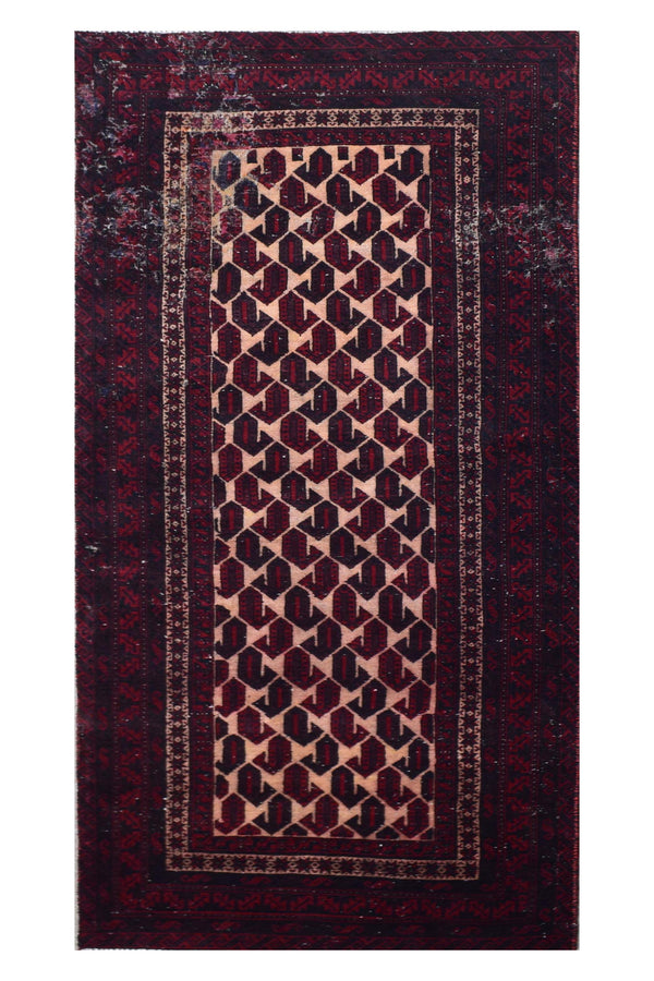 3 X 7 Ft Handmade Rug From Anatolian Design Turkish Wool Carpet Shr966