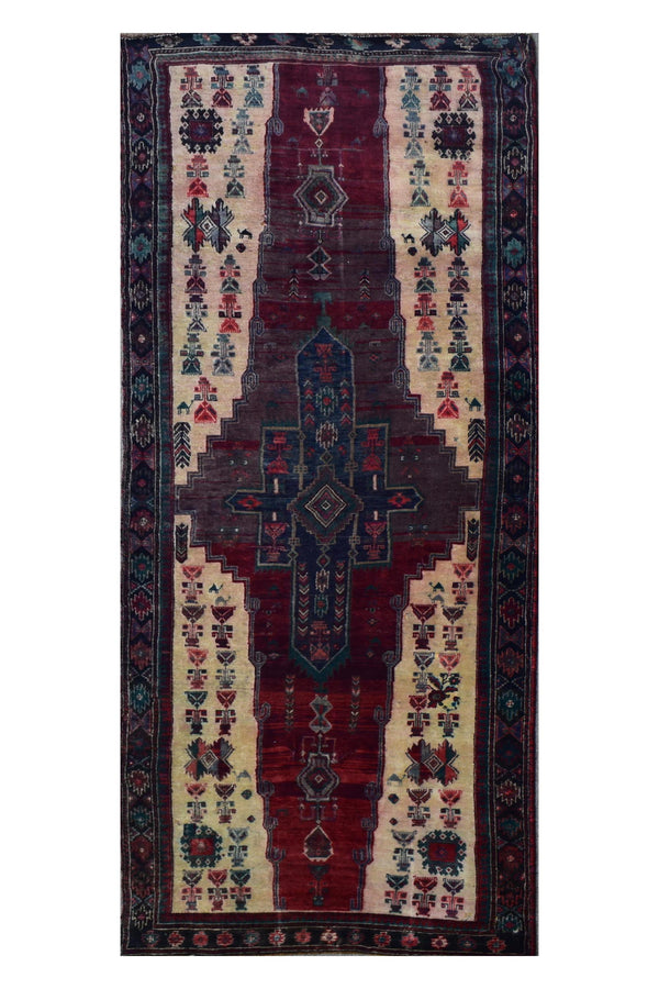 4 X 9 Ft Handmade Rug From Anatolian Design Turkish Wool Carpet Shr968