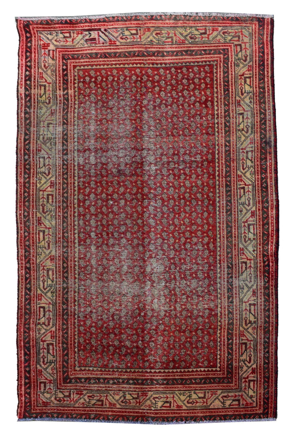 4 X 7 Ft Handmade Rug From Anatolian Design Turkish Wool Carpet Shr981