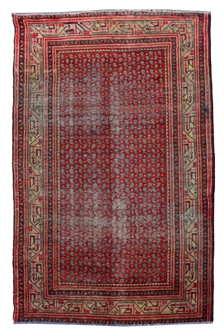 4 X 7 Ft Handmade Rug From Anatolian Design Turkish Wool Carpet Shr981