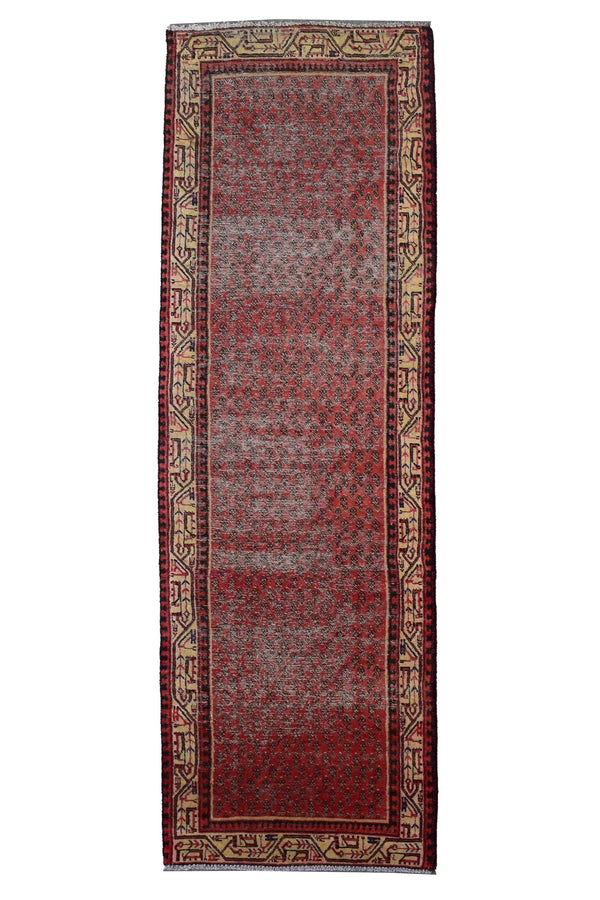 3 X 9 Ft Handmade Rug From Anatolian Design Turkish Wool Carpet Shr985