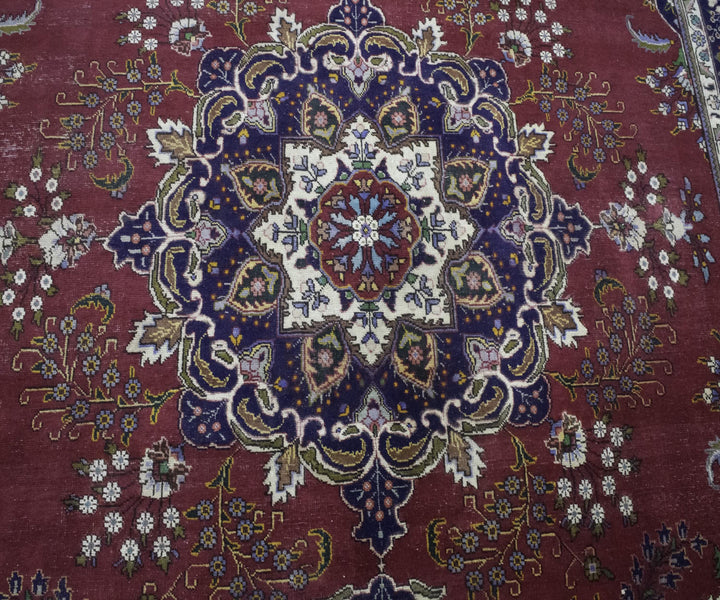 10X13 Vintage Traditional Oushak Rug (Tn-0418)