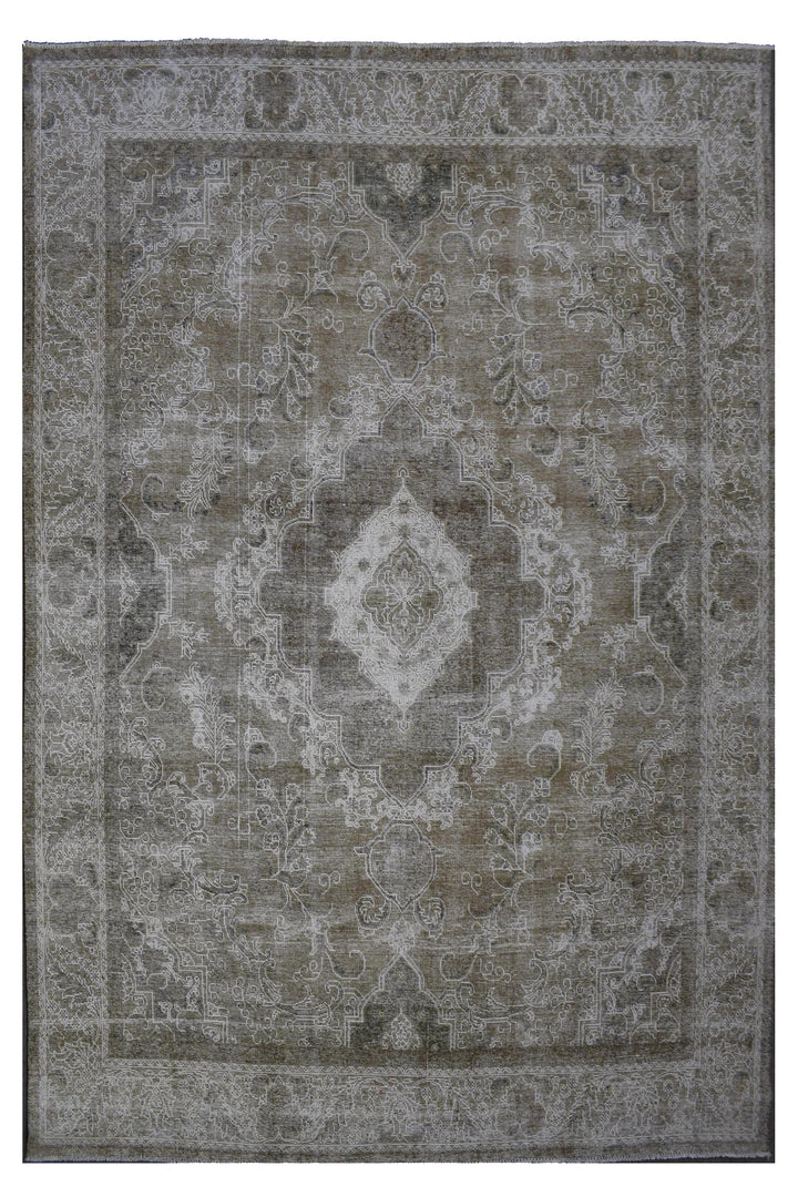 10 X 13 Handmade Stone White Ice Wash Oushak Antique Wool Area Rug Turkish Carpet Tww1156