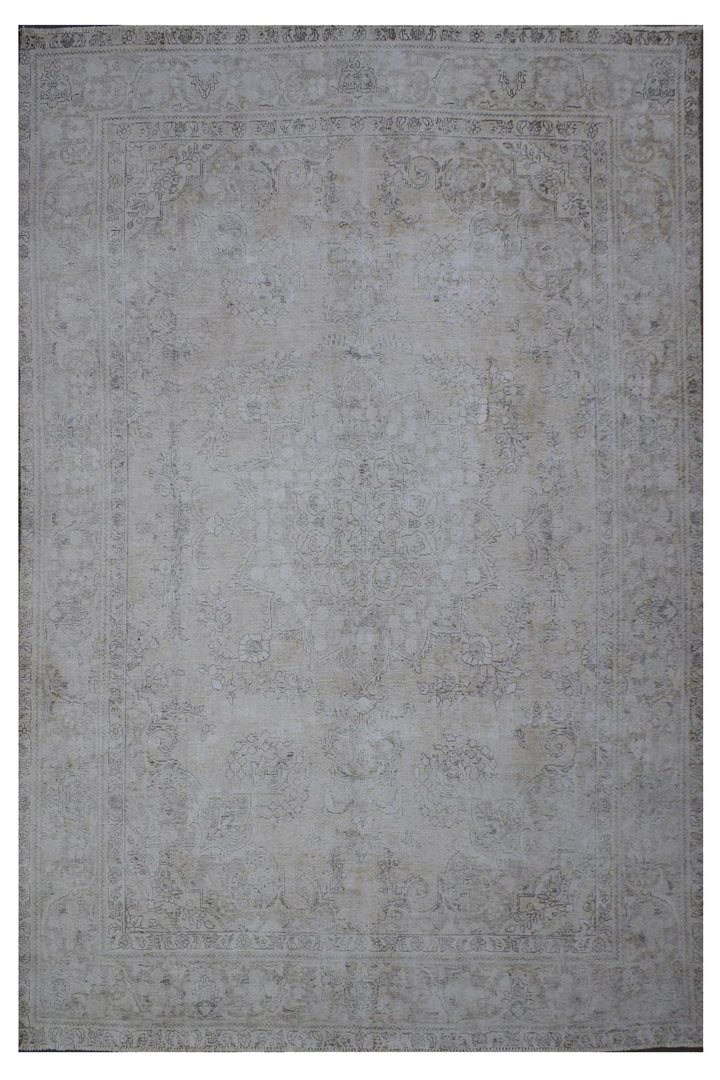 8 X 11 Handmade Stone White Ice Wash Oushak Antique Wool Area Rug Turkish Carpet Tww1165