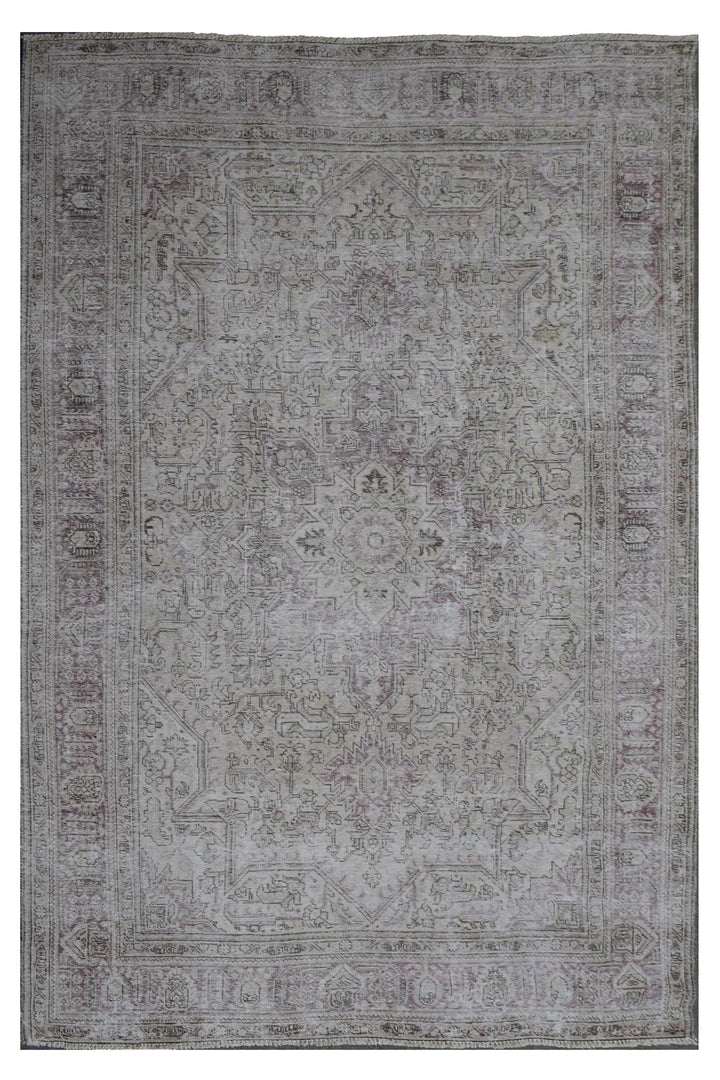 6 X 9 Handmade Stone White Ice Wash Oushak Antique Wool Area Rug Turkish Carpet Tww1169