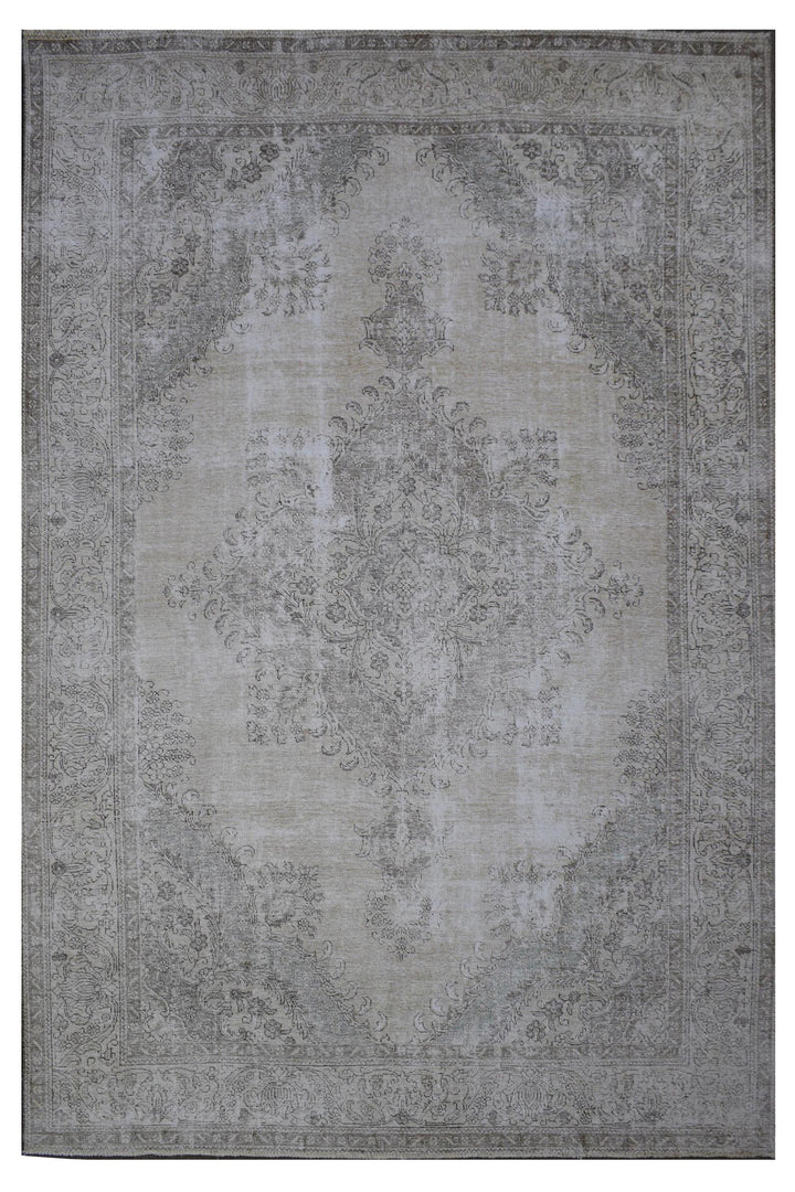 9 X 12 Handmade Stone White Ice Wash Oushak Antique Wool Area Rug Turkish Carpet Tww1172