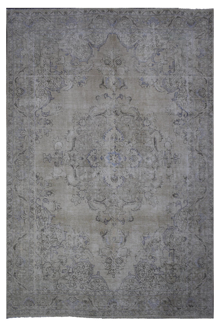 10 X 13 Large Handmade Stone White Ice Wash Oushak Antique Wool Area Rug Turkish Carpet Tww1182