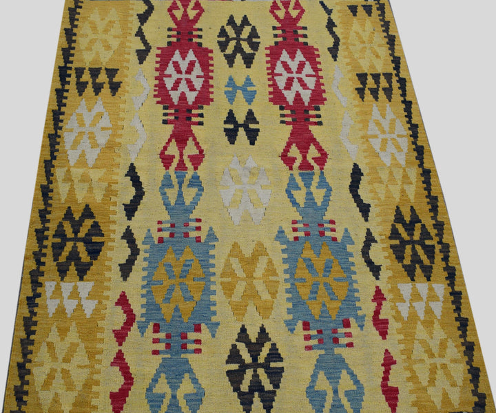 4 X 6 Ft Beautiful Large Kilim Handmade Rug From Turkey Klm1260