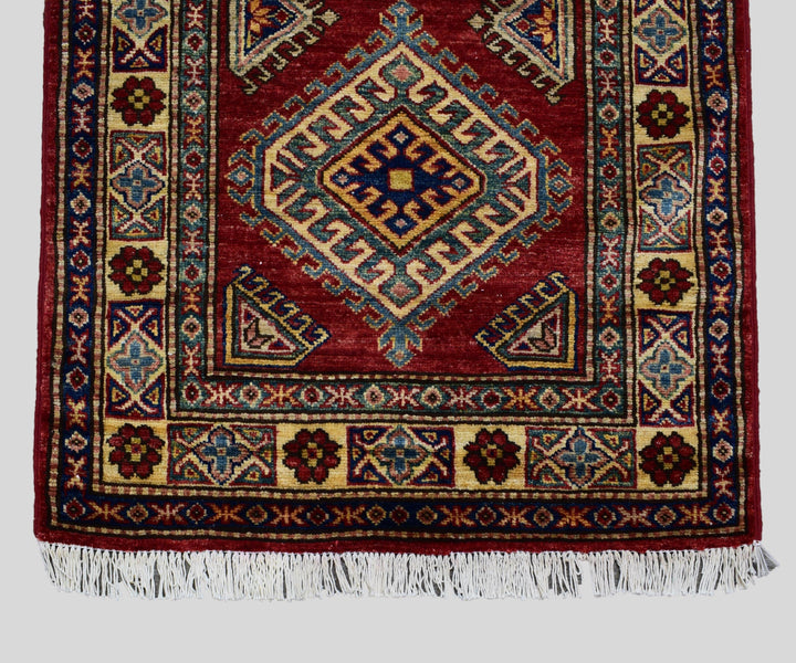 3 X 9 Ft Super Kazak Runner Rug From Afghanistan Kzk606