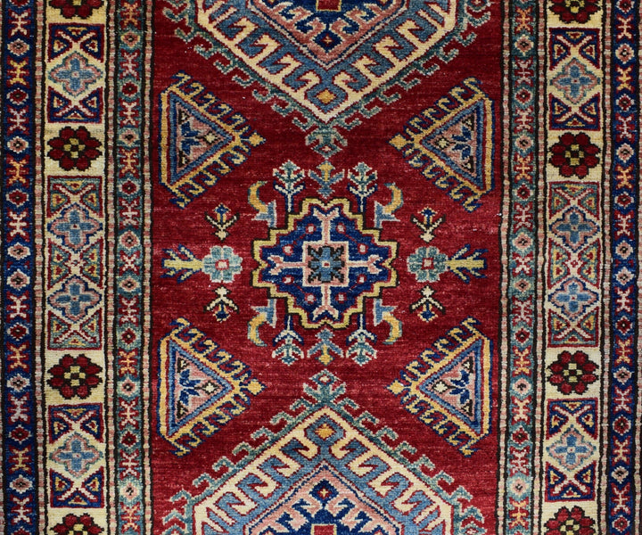 3 X 9 Ft Super Kazak Runner Rug From Afghanistan Kzk606