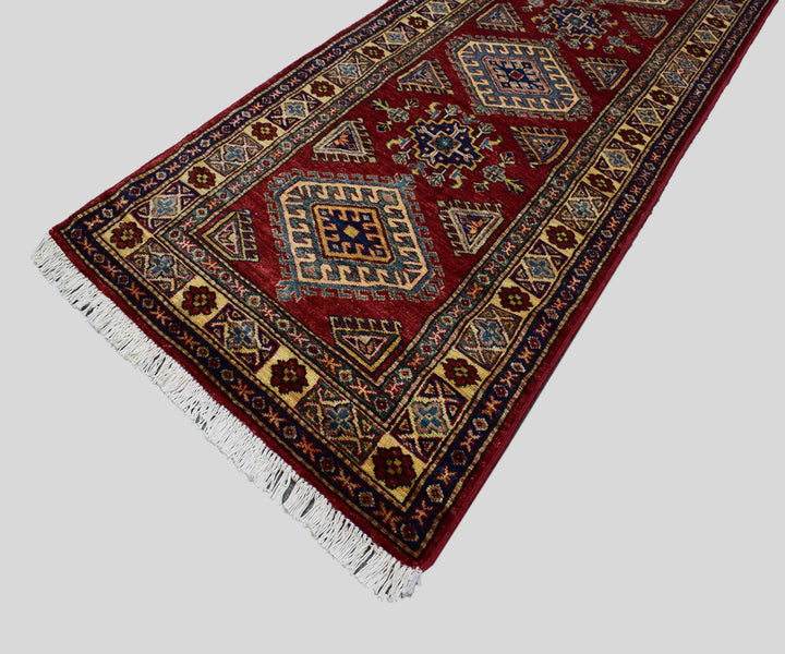 3 X 9 Ft Super Kazak Runner Rug From Afghanistan Kzk606