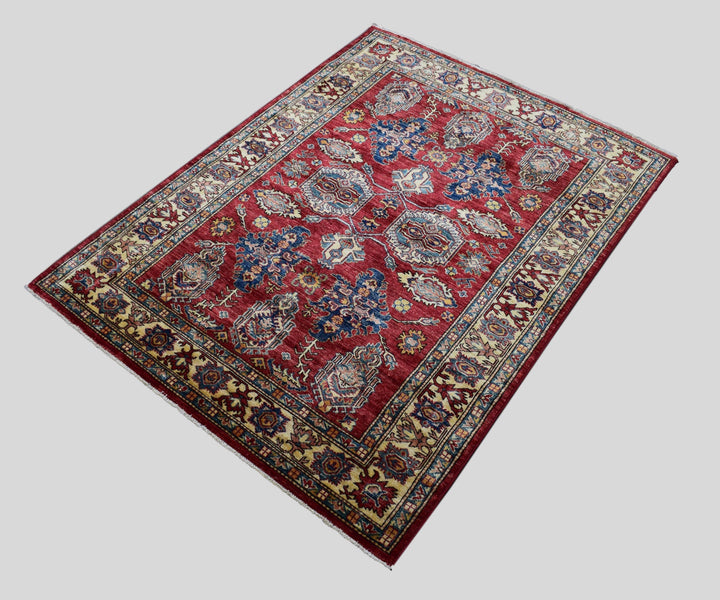 5 X 7 Ft Super Kazak Rug From Afghanistan Kzk1204