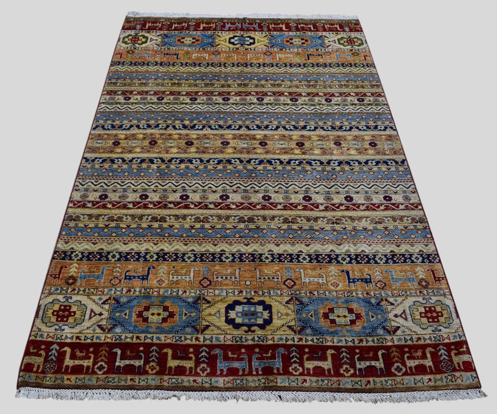 6 X 9 Ft Khurjeen Kazzak Rug From Afghanistan Krj639