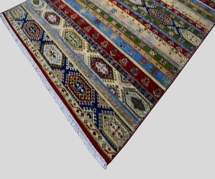 6 X 9 Ft Khurjeen Kazzak Rug From Afghanistan Krj638