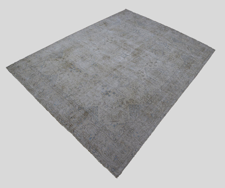 9 X 12 Handmade Stone White Ice Wash Oushak Antique Wool Area Rug Turkish Carpet Tww1150