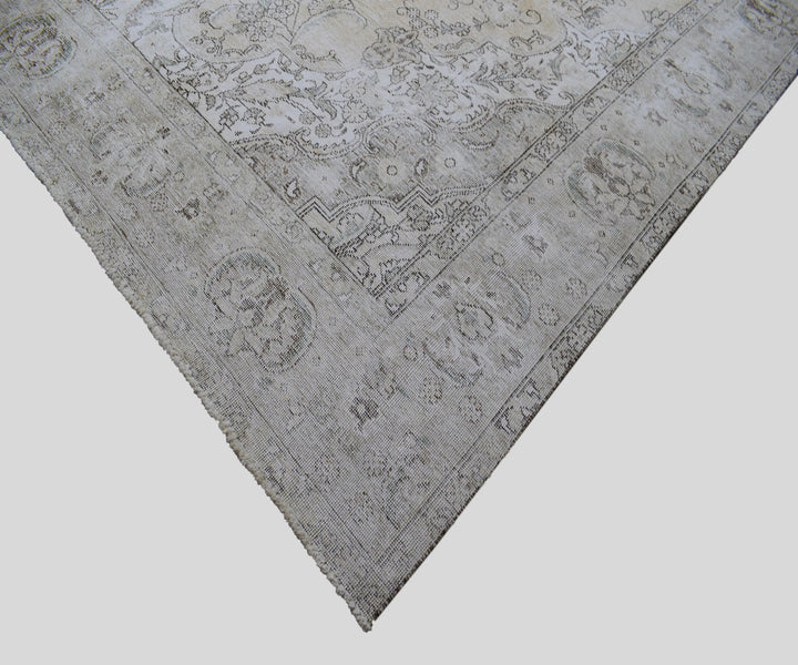 9 X 12 Handmade Stone White Ice Wash Oushak Antique Wool Area Rug Turkish Carpet Tww1154