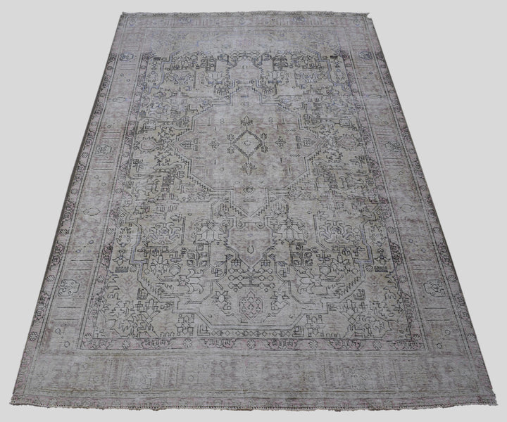 6 X 9 Handmade Stone White Ice Wash Oushak Antique Wool Area Rug Turkish Carpet Tww1157