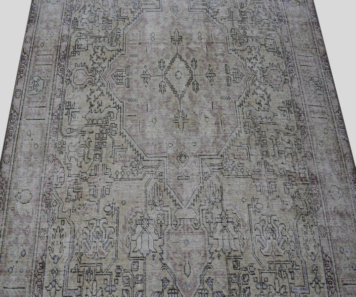 6 X 9 Handmade Stone White Ice Wash Oushak Antique Wool Area Rug Turkish Carpet Tww1157