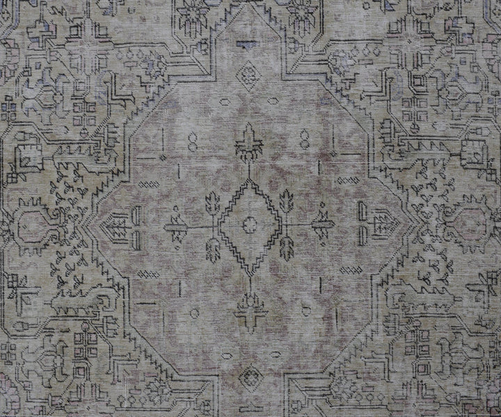 6 X 9 Handmade Stone White Ice Wash Oushak Antique Wool Area Rug Turkish Carpet Tww1157