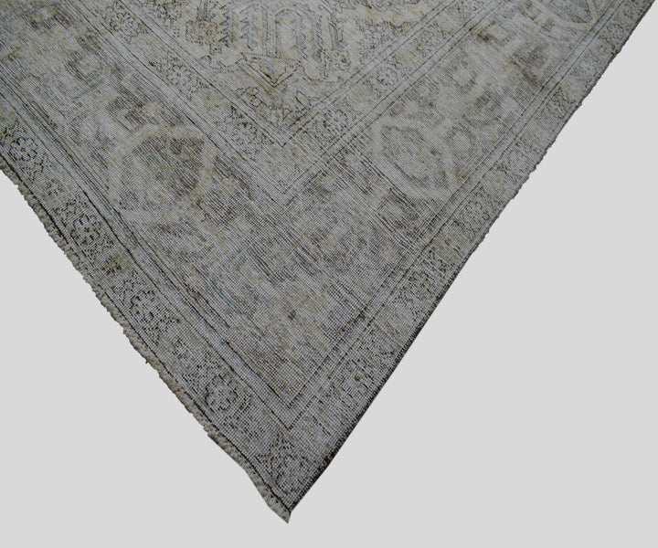 9 X 12 Handmade Stone White Ice Wash Oushak Antique Wool Area Rug Turkish Carpet Tww1158