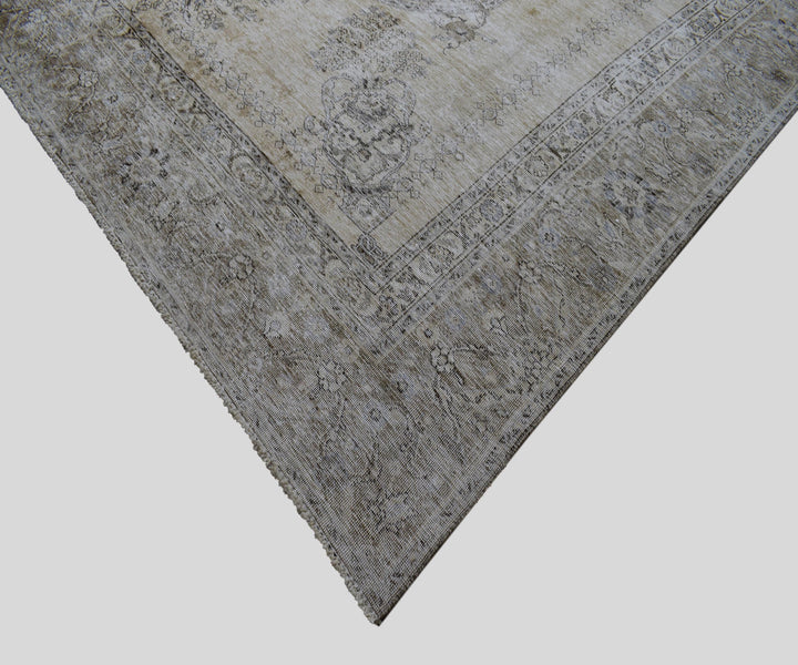 9 X 12 Handmade Stone White Ice Wash Oushak Antique Wool Area Rug Turkish Carpet Tww1164