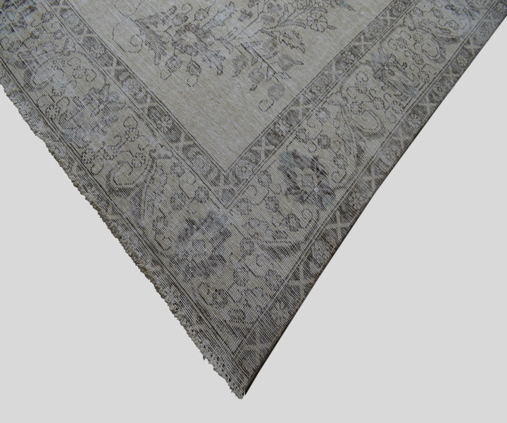 10 X 13 Handmade Stone White Ice Wash Oushak Antique Wool Area Rug Turkish Carpet Tww1166