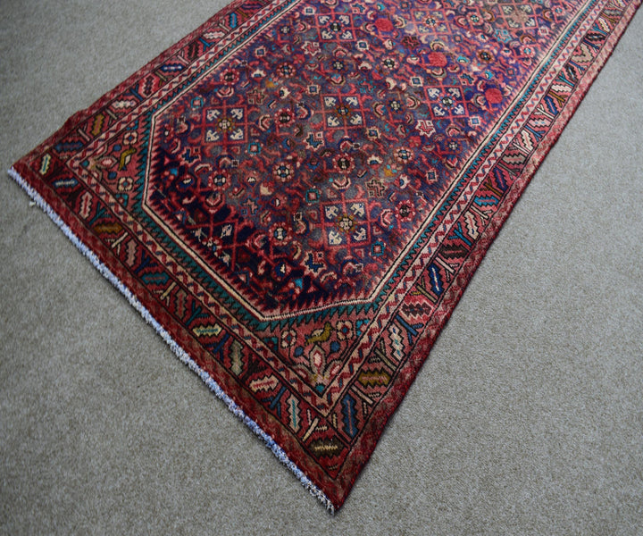 4 X 10 Ft Handmade Runner Rug From Anatolian Design Turkish Wool Carpet Shr863