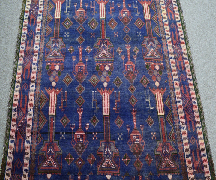 4 X 9 Ft Handmade Rug From Anatolian Design Turkish Wool Carpet Shr870