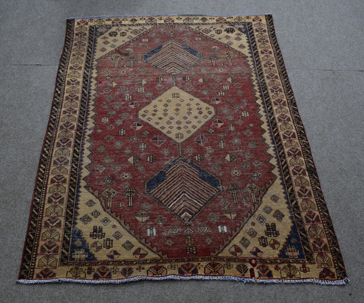 5 X 7 Ft Handmade Rug From Anatolian Design Turkish Wool Carpet Shr881