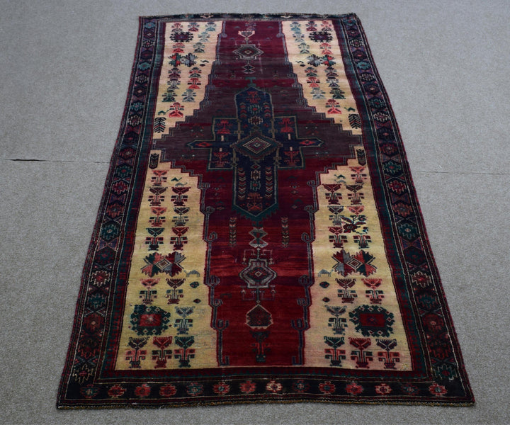 4 X 9 Ft Handmade Rug From Anatolian Design Turkish Wool Carpet Shr968