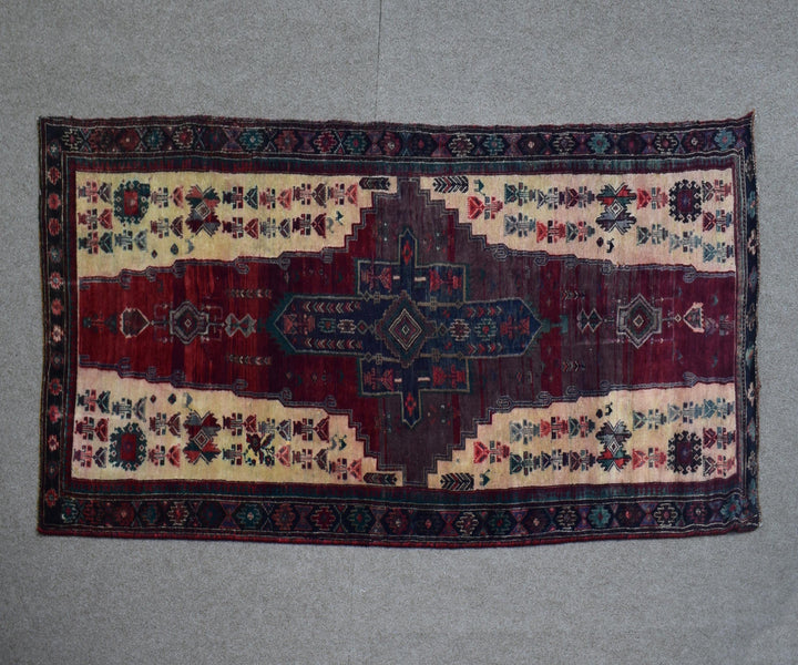 4 X 9 Ft Handmade Rug From Anatolian Design Turkish Wool Carpet Shr968