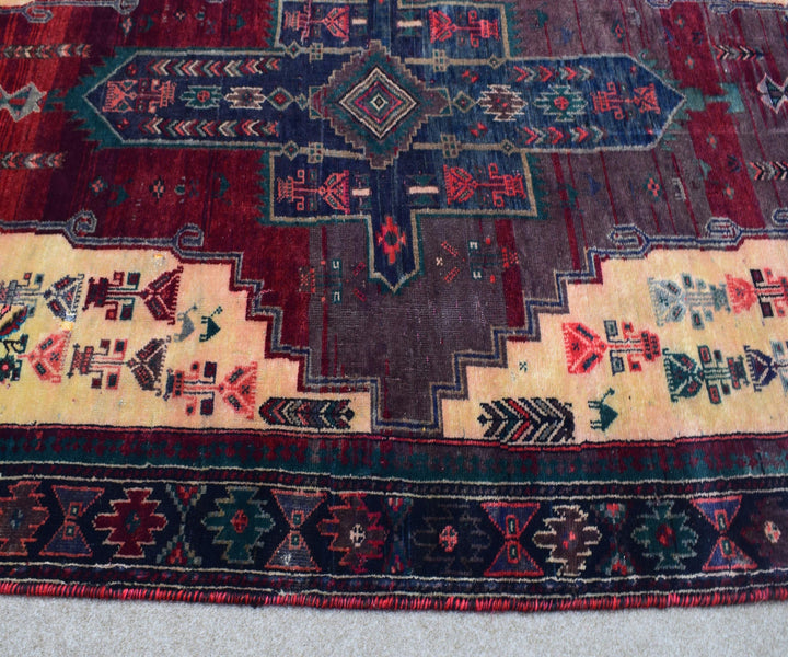 4 X 9 Ft Handmade Rug From Anatolian Design Turkish Wool Carpet Shr968