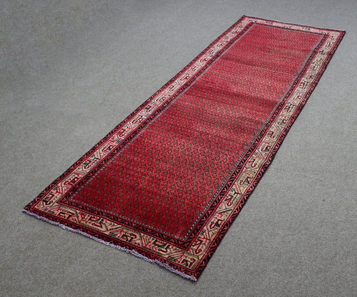 4 X 11 Ft Handmade Runner Rug From Anatolian Design Turkish Wool Carpet Shr974