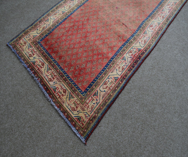 3 X 10 Ft Handmade Runner Rug From Anatolian Design Turkish Wool Carpet Shr1000