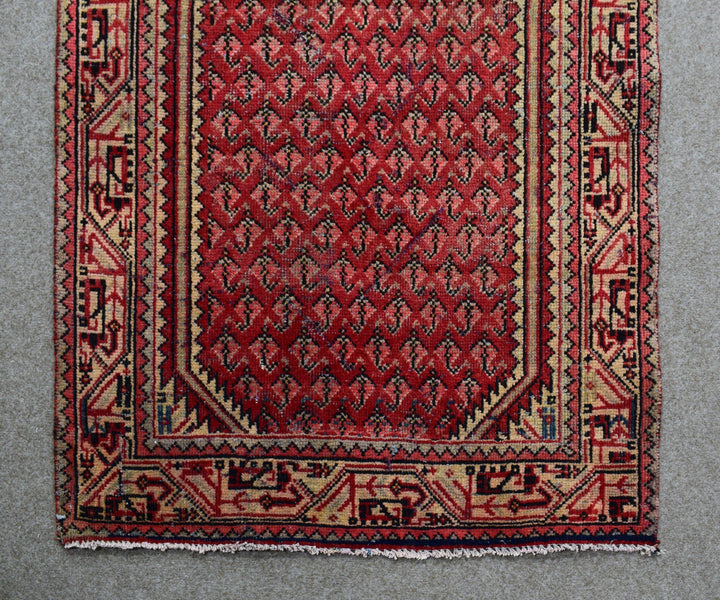 3 X 9 Ft Handmade Runner Rug From Anatolian Design Turkish Wool Carpet Shr1009