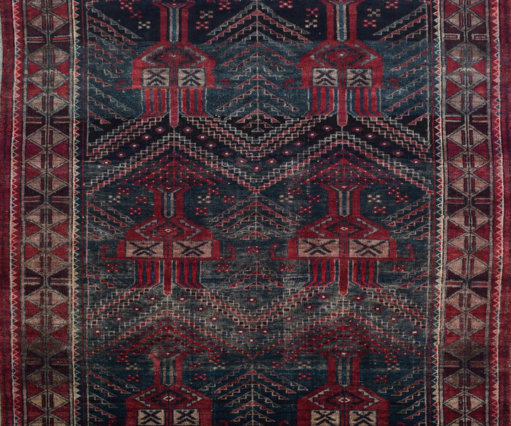 4 X 9 Ft Handmade Rug From Anatolian Design Turkish Wool Carpet Shr1010