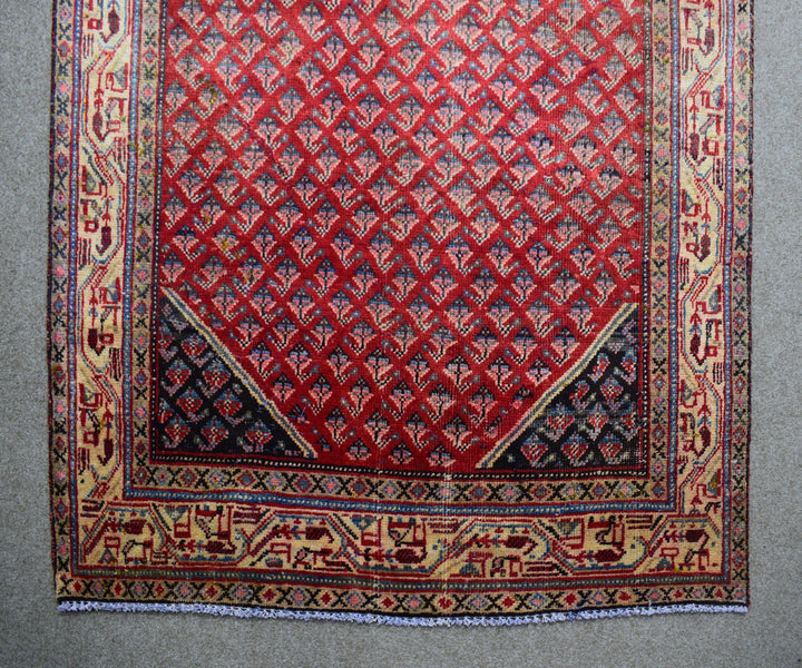 4 X 11 Ft Handmade Runner Rug From Anatolian Design Turkish Wool Carpet Shr1033