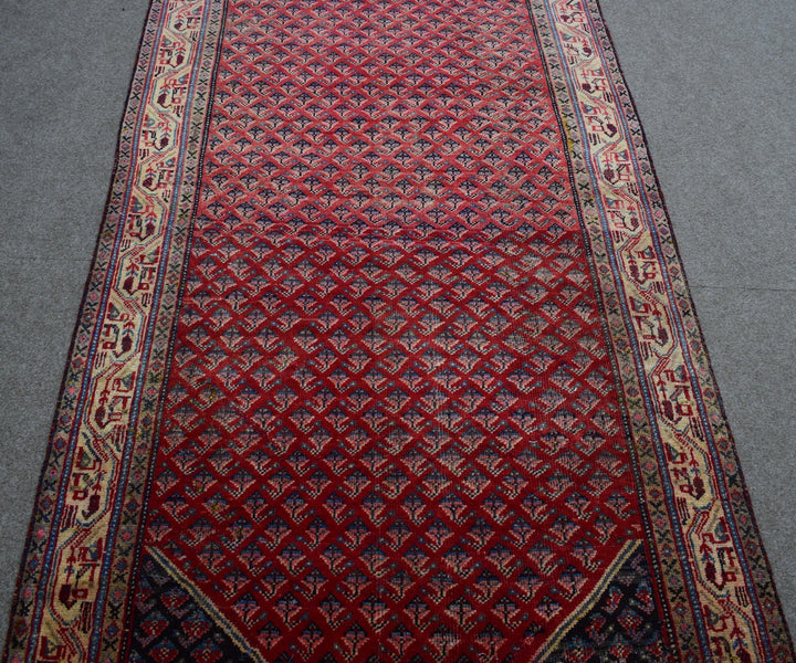 4 X 11 Ft Handmade Runner Rug From Anatolian Design Turkish Wool Carpet Shr1033