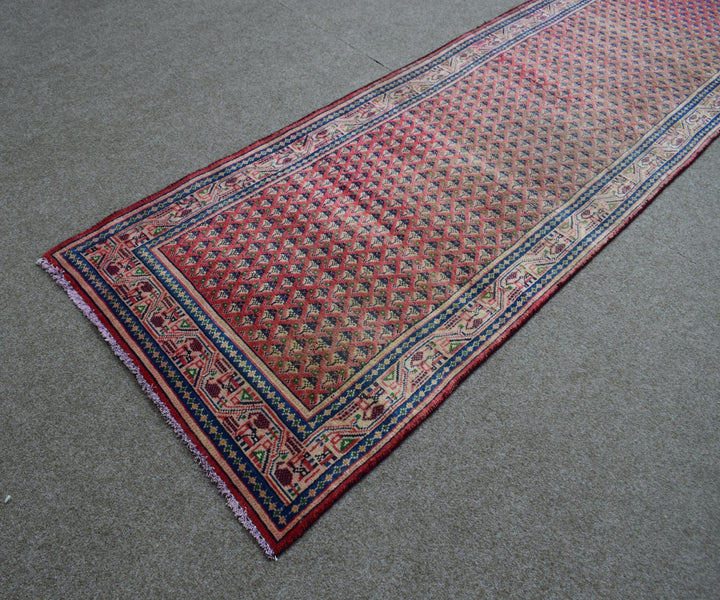 3 X 10 Ft Handmade Runner Rug From Anatolian Design Turkish Wool Carpet Shr1041