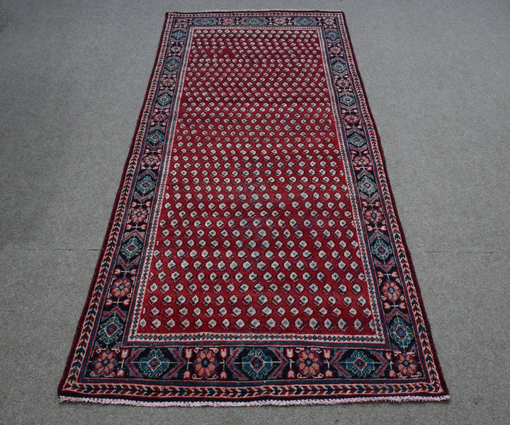 4 X 9 Ft Handmade Rug From Anatolian Design Turkish Wool Carpet Shr1072